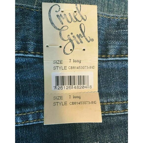 Cruel Girl Dakota Jeans Womens Size 29 Slim Stretch Straight 7 Long Denim NEW - Picture 8 of 11